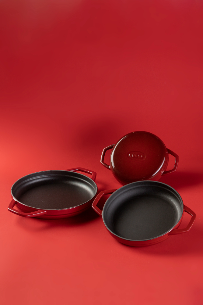 Сковорода с двойной ручкой HS Y KTV 16 SH RED