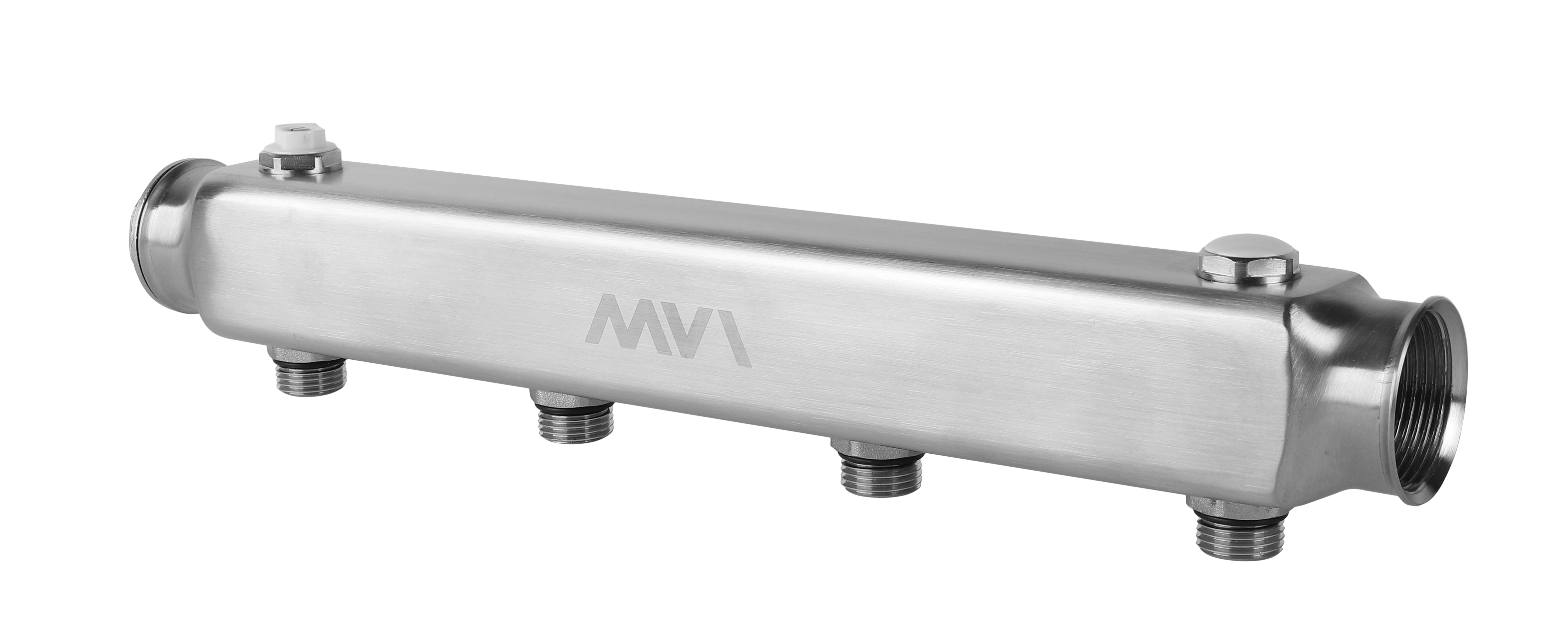Коллектор из нержавеющей стали MVI, м\ц 100мм, 1"x1/2", 4 выхода
