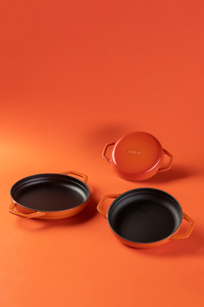 Сковорода с двойной ручкой HS Y KTV 22 SH ORANGE