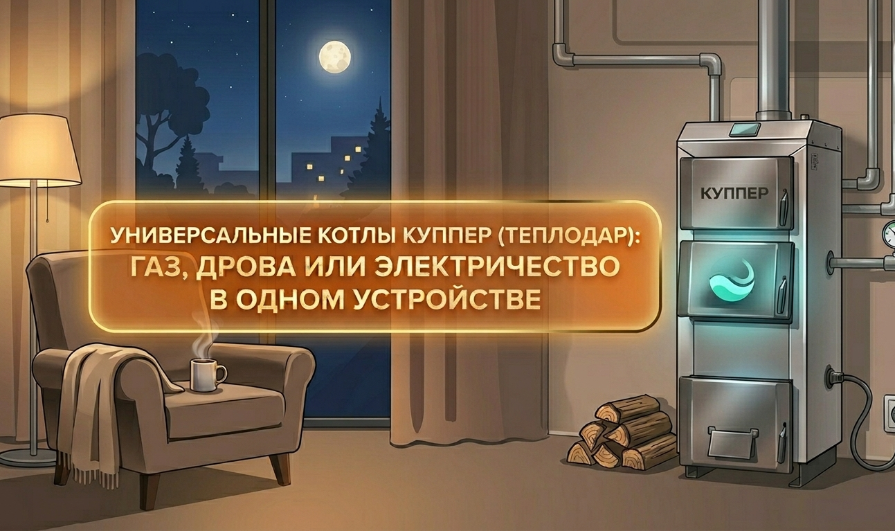 Универсальные котлы Куппер: газ, дрова и электричество в одном устройстве