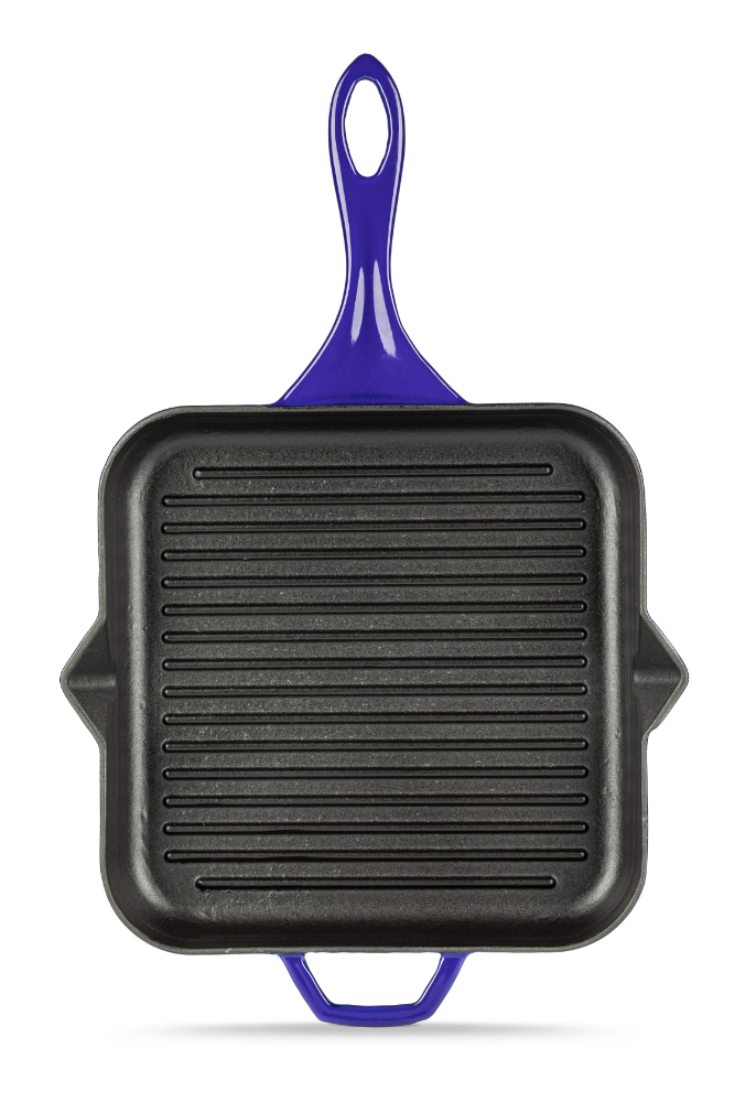 Квадратная сковорода-гриль HS K GTV 2828 PARLIAMENT BLUE