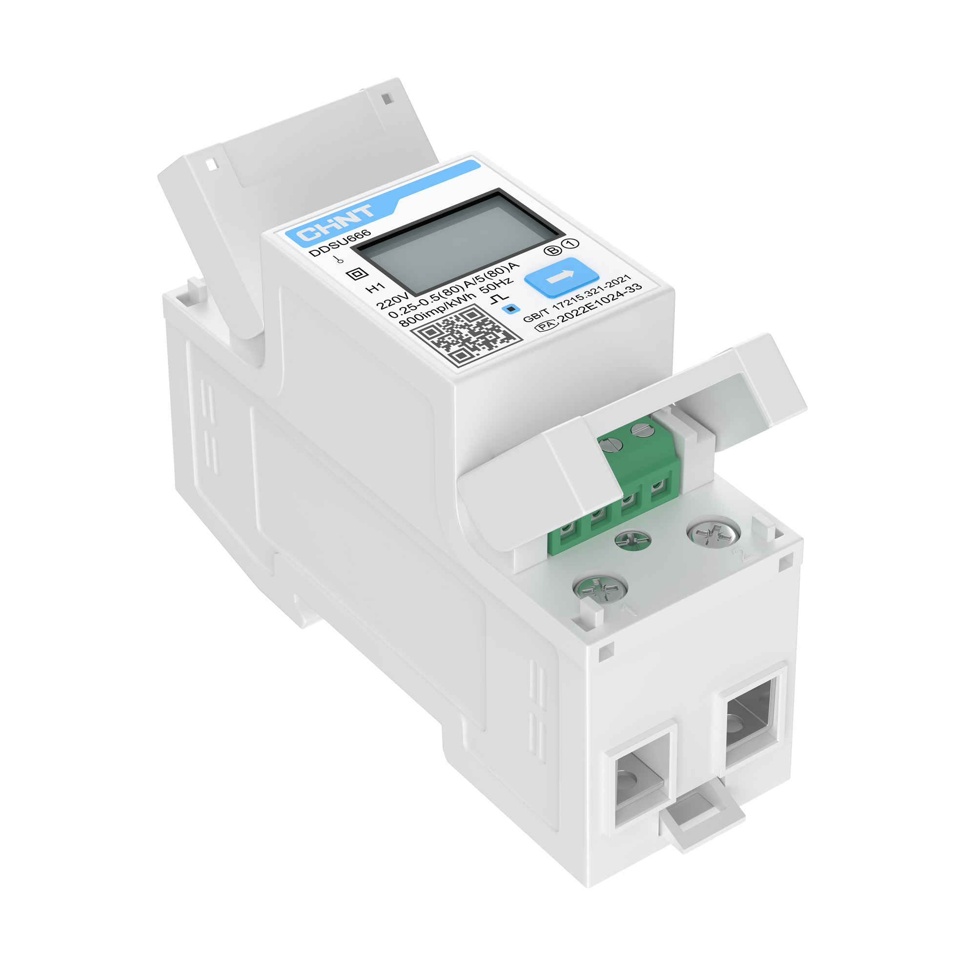 Счетчик ectoControl электроэнергии 1-фазный CHINT (RS-485,DIN-рейка)