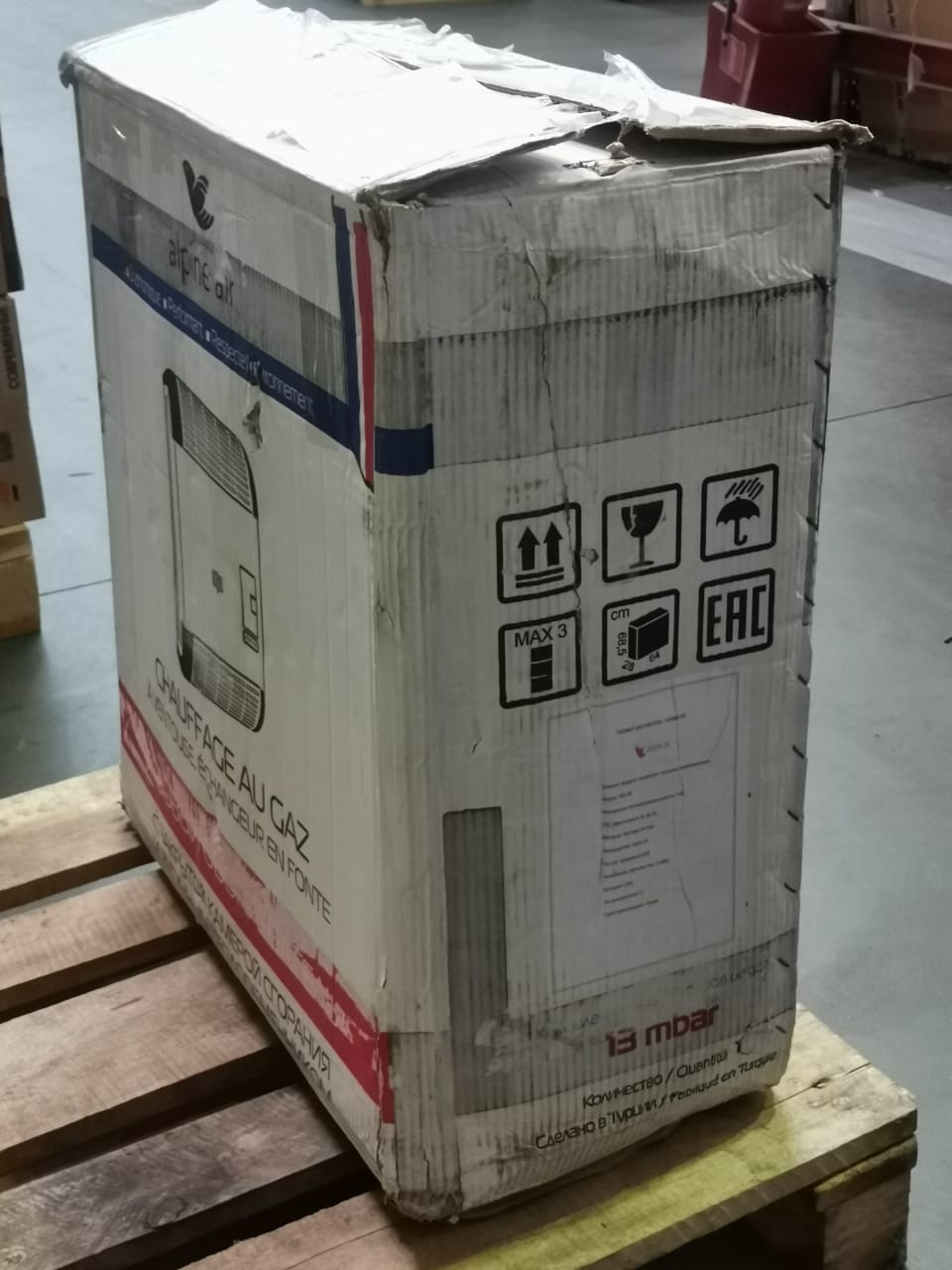 Газовый конвектор Alpine Air NGS-40, чугунный, УЦЕНЁННЫЙ товар
