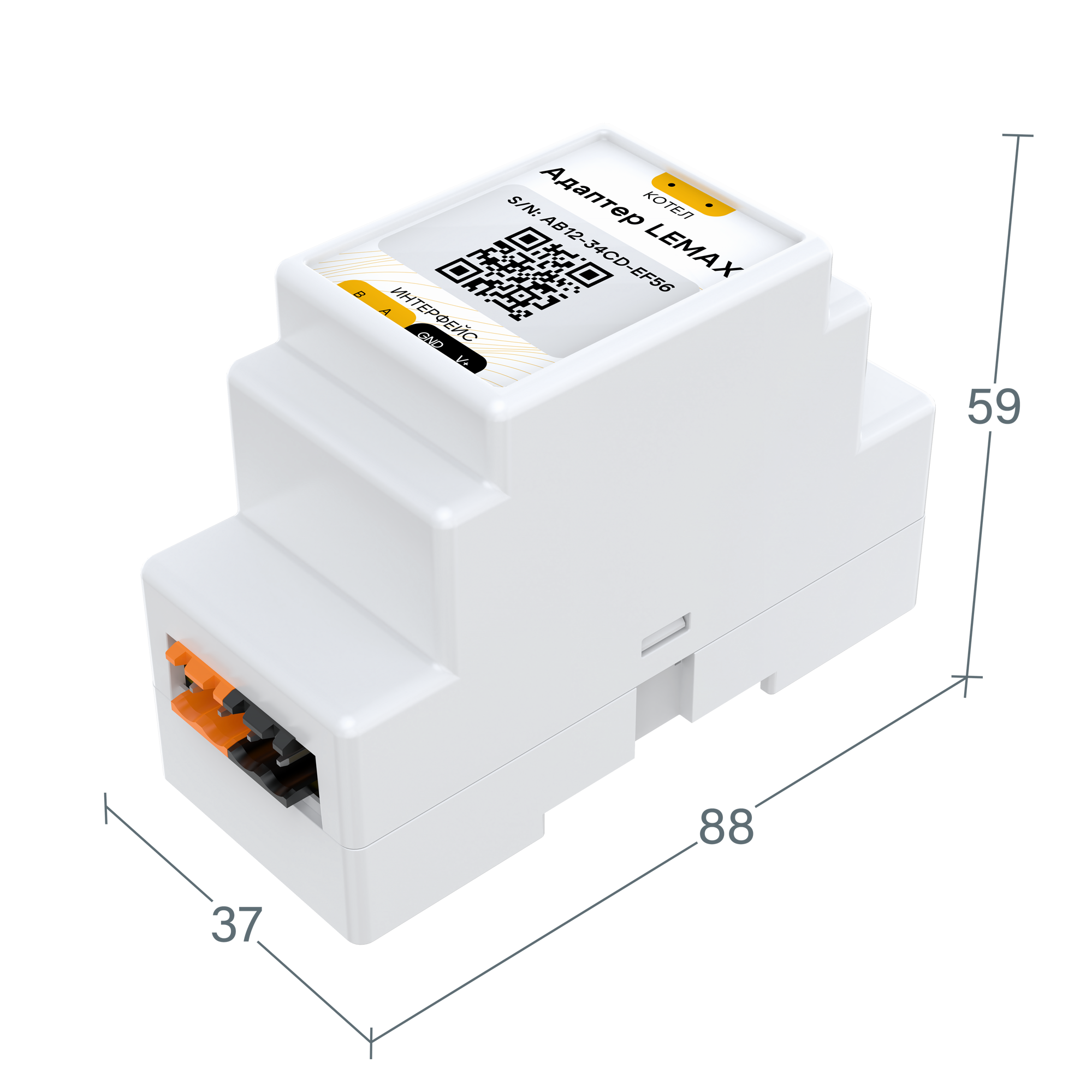 Адаптер ectoControl Lemax, RS485 (Modbus)
