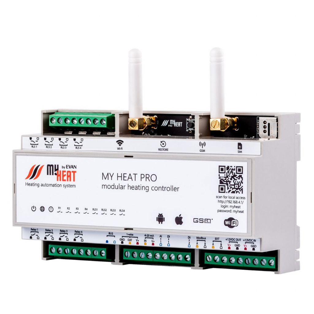 купить контроллер MYHEAT PRO в Москве, интернет магазин avangarteplo.ru, тел +7 (495) 125-19-61