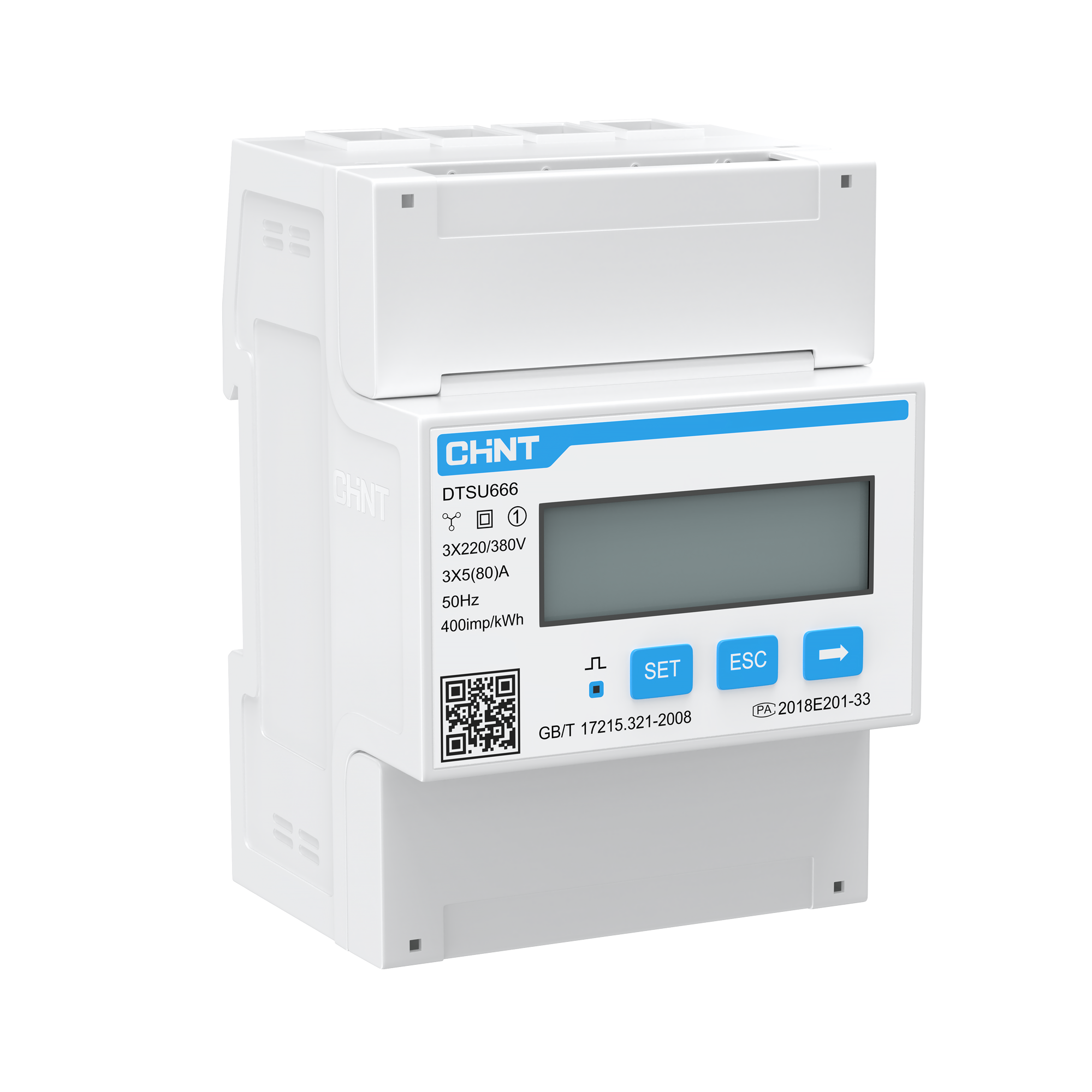 Счетчик ectoControl электроэнергии 3-фазный CHINT (RS-485,DIN-рейка)