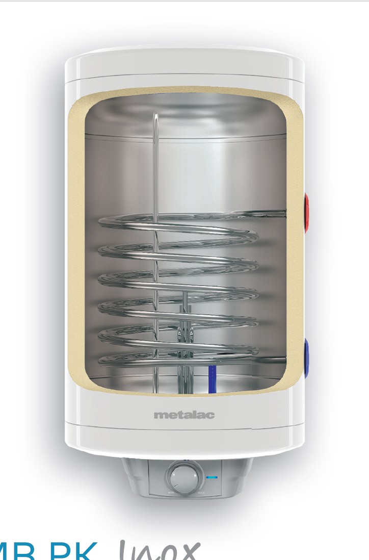 Водонагреватель накопительный комбинированный Metalac Bojler HEATLEADER MB INOX 120 PKD R (правое подключение)
