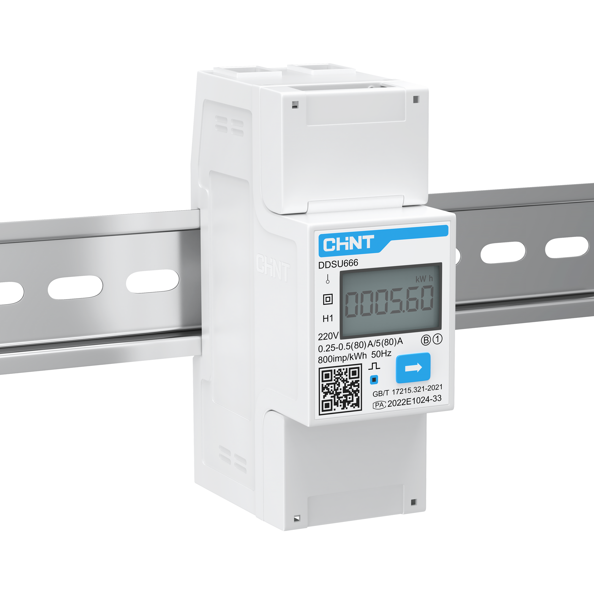 Счетчик ectoControl электроэнергии 1-фазный CHINT (RS-485,DIN-рейка)